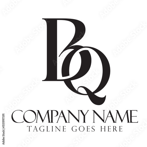 Letter BQ or QB Luxury Vector Logo Design for Fashion, Jewelry, and Boutique. 標誌設計, ロゴデザイン, Diseño de logotipo