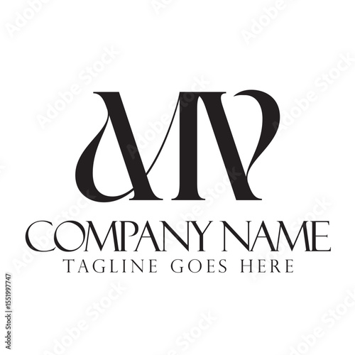 Letter MV or AMV Luxury Vector Logo Design for Fashion, Jewelry, and Boutique. 標誌設計, ロゴデザイン, Diseño de logotipo