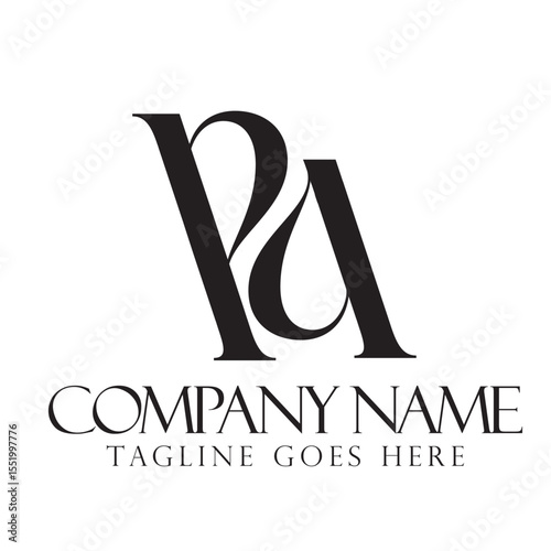 Letter PA or AP Luxury Vector Logo Design for Fashion, Jewelry, and Boutique. 標誌設計, ロゴデザイン, Diseño de logotipo