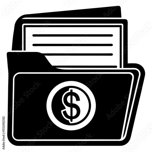 folder icon with dollar symbol