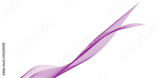 Abstract wave purple line banner, template, wallpaper background. Abstract wave element for design. Digital frequency track equalizer, Abstract wave line for banner, template, wallpaper background