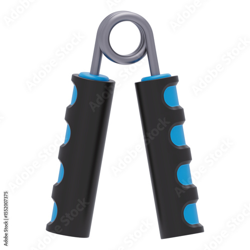 Hand Grip 3d icon in cartoon plastic style minimal isolated on transparent white background, clipping path	
