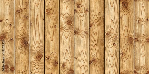 Seamless Wooden Fence Texture Background – Natural Vertical Planks