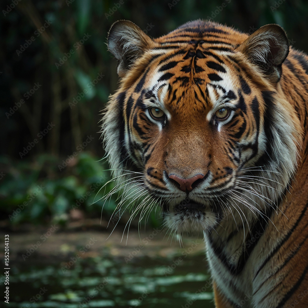 Obraz premium tiger in the wild Ai generated