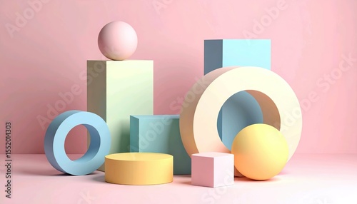 Abstrakcyjna kompozycja geometryczna 4
