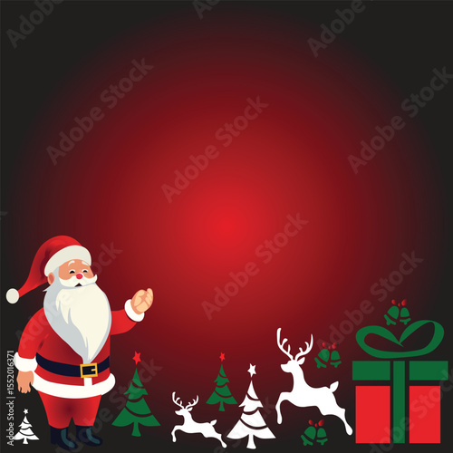 santa claus with christmas presents