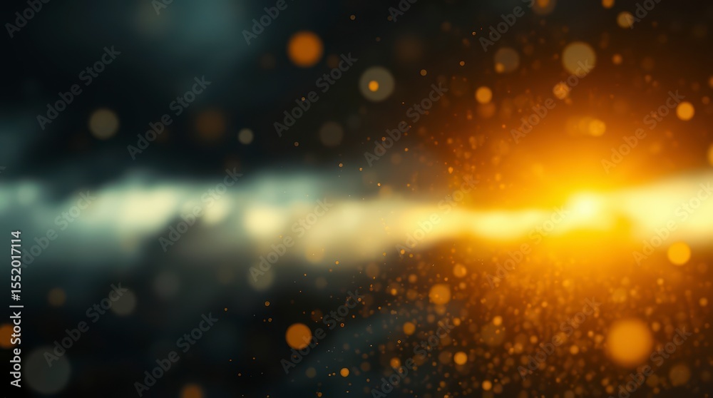 Obraz premium Abstract Golden Bokeh Light