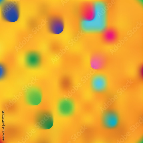 abstract red yellow And blue background with bokeh