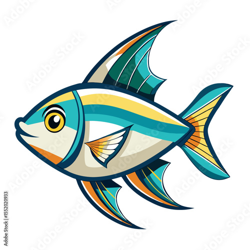 Tetra Fish Vector Art | Clean and Simple Design
