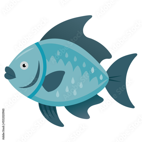 Clean Tilapia Fish Vector Illustration