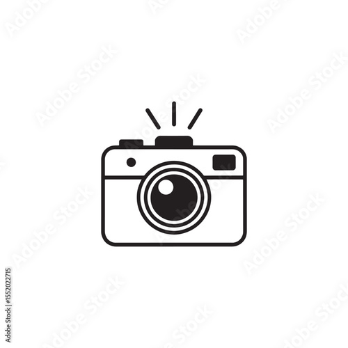 Unique camera logo Modern and minimalist vector and abstract logo