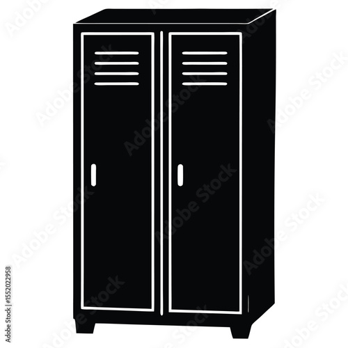 vector illustration of a wardrobe
