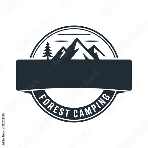 Unique camping logo Modern and minimalist vector and abstract logo