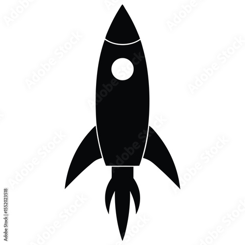 space rocket vector illustration