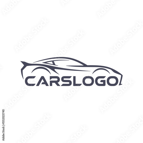 Unique car logo Modern and minimalist vector and abstract logo