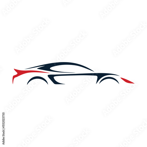 Unique car logo Modern and minimalist vector and abstract logo
