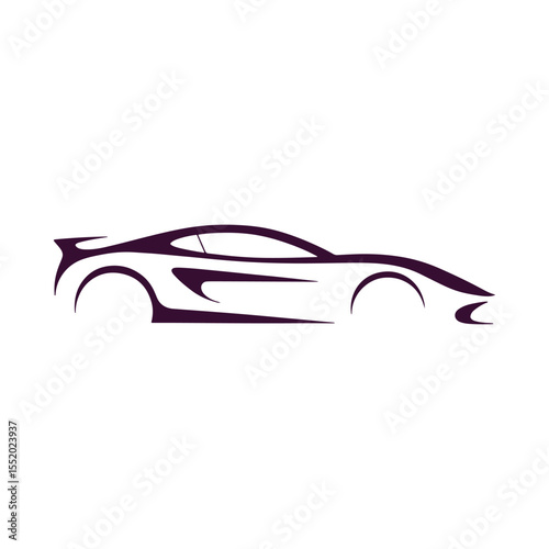 Unique car logo Modern and minimalist vector and abstract logo