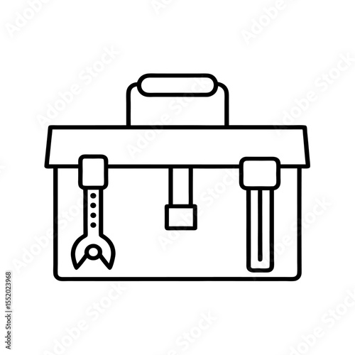 vector icon of tool box
