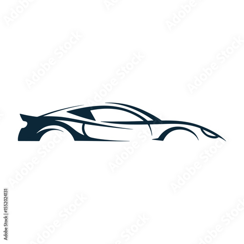 Unique car logo Modern and minimalist vector and abstract logo