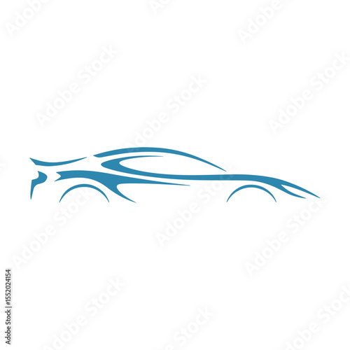 Unique car logo Modern and minimalist vector and abstract logo