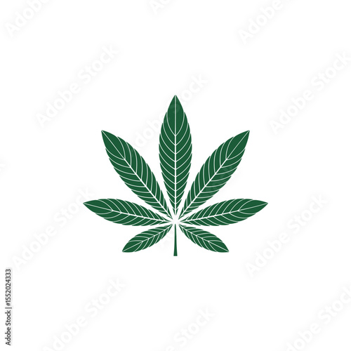 Unique cannabis logo Modern and minimalist vector and abstract logo