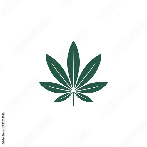 Unique cannabis logo Modern and minimalist vector and abstract logo