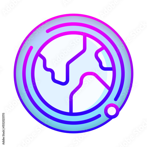 World Icon — Globe, Earth & Global Network SVG

