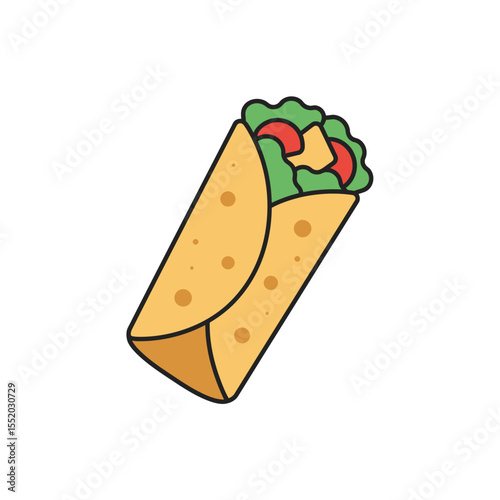 Vector illustration set of fast food meals with tasty cheese pizza slices, burgers, and sandwiches