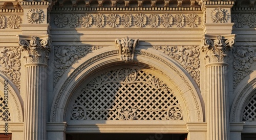 Intricate Renaissance Architectural Details Showcase Ornate Facade Embellishments and Classical Design Elements