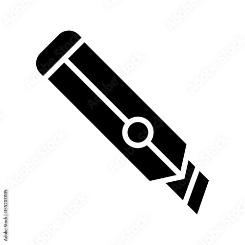 cutter knife icon vector design template in white background