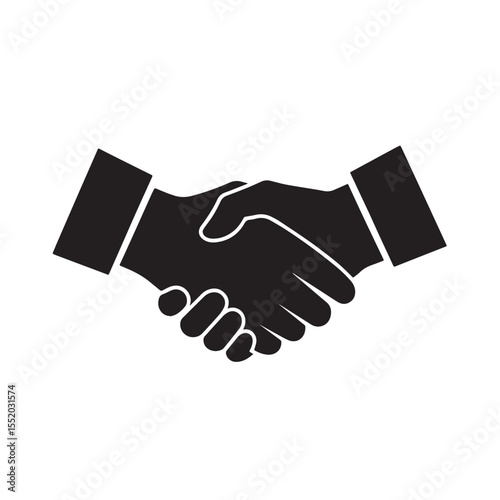  Handshake Icon Partnership Agreement and Deal Success isolated 