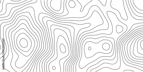 Topographic map background geographic line map with elevation assignments. Modern design with White background with topographic wavy pattern design.paper texture Imitation of a geographical map shades