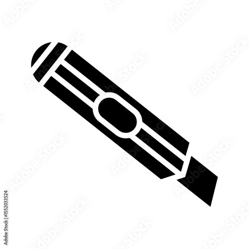 cutter knife icon vector design template in white background