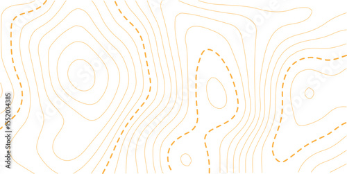 Abstract Topographic Pattern contour line map. Luxury gold abstract line art on transparent background image.