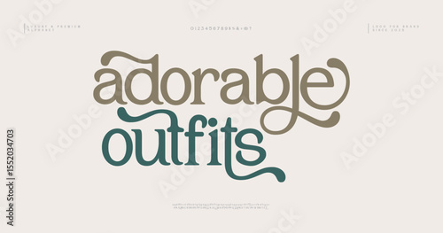 Elegant modern alphabet font logo. Typography luxury classic lettering serif italic fonts decorative wedding vintage retro logos. vector illustration
