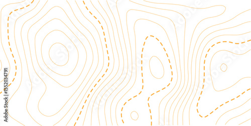 Abstract Topographic Pattern contour line map. Luxury gold abstract line art on transparent background image.