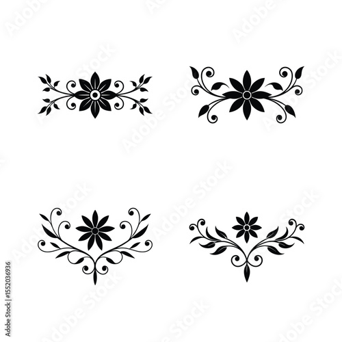 silhouette Victoria floweral bundle design