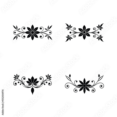 silhouette Victoria floweral bundle design