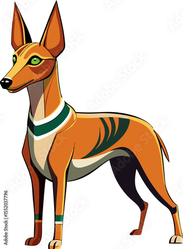 Pharaoh Hound vector dog