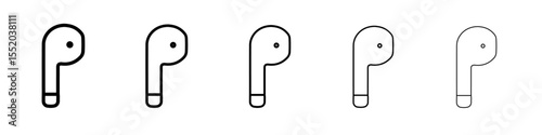 air pods icon simple vector outline logo