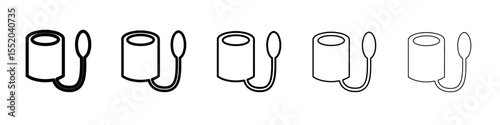 blood pressure machine icon simple vector outline logo