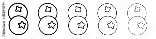 blueberry icon simple vector outline logo