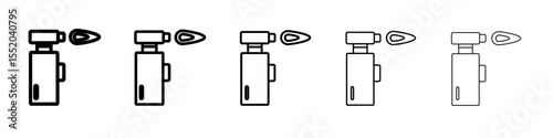blow torch icon simple vector outline logo