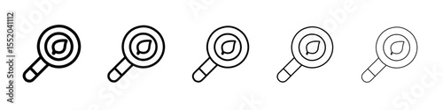 botany icon simple vector outline logo