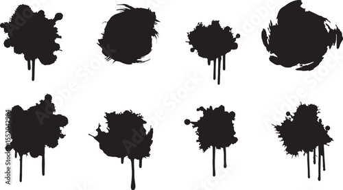 Abstract Ink Splatter 4K Video Effects Pack - High-Resolution Design Elements