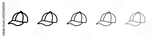 cap icon simple vector outline logo