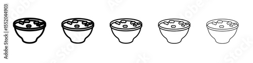 cereal icon simple vector outline logo