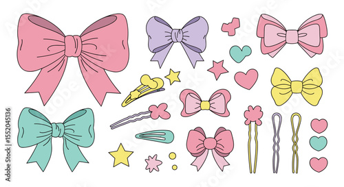 Colorful and Cute Hair Accessories Collection for Little Girls and Women