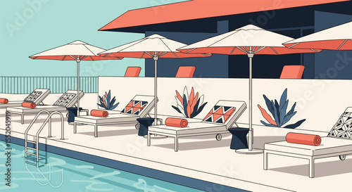 Relaxing Poolside Retreat A Serene Oasis for Unwinding Vacations