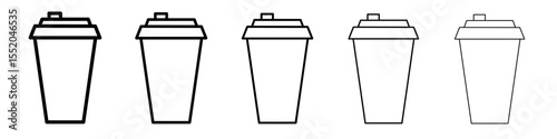 coffee icon simple vector outline logo